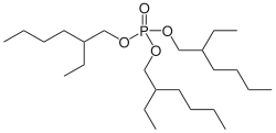 Struktur von Tris(2-ethylhexyl)phosphat