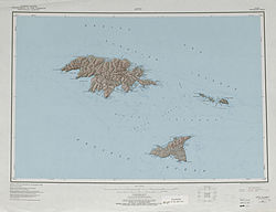 Karte der Near Islands