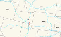 Karte des U.S. Highways 91