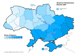 Partei der Regionen (34.37%)
