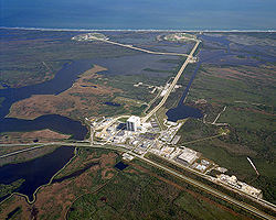 Ein Blick über das Areal des Launch Complex 39