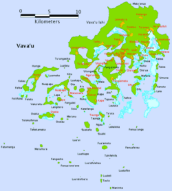 Karte von Vavaʻu