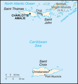 Karte Bistum Saint Thomas