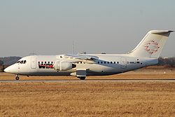 Eine BAe 146 der WDL Aviation