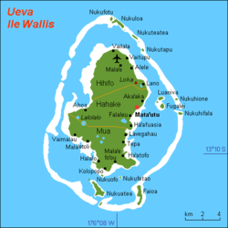 Karte der Wallis-Inseln