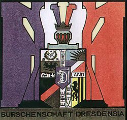 Wappen der Leipziger Burschenschaft Dresdensia