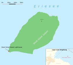 Lage von West Sister Island