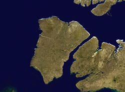 Satellitenbild der Banks-Insel
