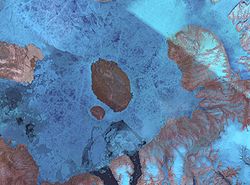 Satellitenbild von Graham Island