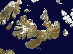 Satellitenbild der Melville-Insel