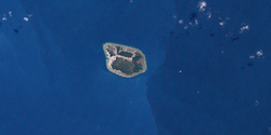 Landsat-Bild von Yam Island