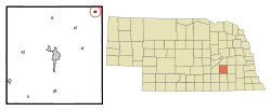 York County Nebraska Incorporated and Unincorporated areas Gresham Highlighted.svg