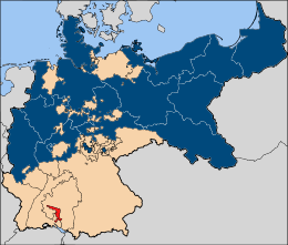 Karte Deutschlands mit markierter Provinz