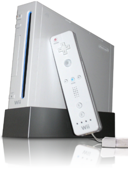 Wii-Konsole in weiß
