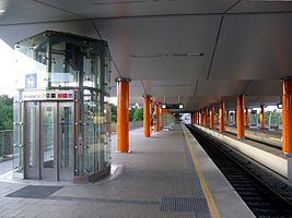 Bahnhof München-Neuperlach Süd (Bahnsteigbereich)