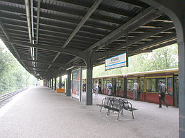 Bahnsteig des S-Bahnhofs