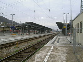 Bahnsteige des Bahnhofs Treuchtlingen