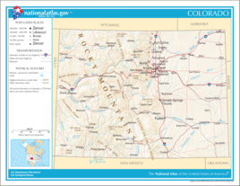 Karte von Colorado
