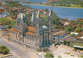 Zentrum von Ilheus mit Blick auf die Kathedrale São Sebastião