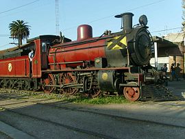 Dampflok im Bahnhof von Las Piedras