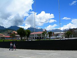 Plaza de armas in Huaraz