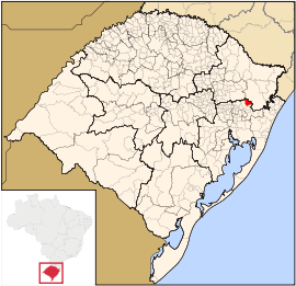 Lage von Canela in Rio Grande do Sul