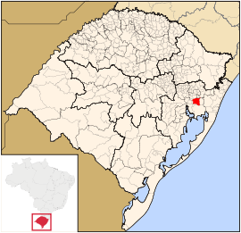 Lage von Gravatai in Rio Grande do Sul
