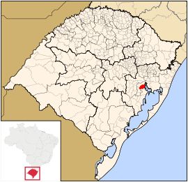 Lage von Guaíba in Rio Grande do Sul
