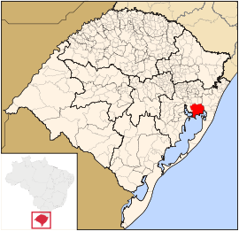 Lage von Viamão in Rio Grande do Sul
