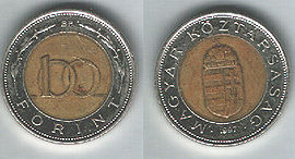 100-Forint-Stück von 1997