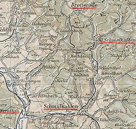 Strecke der Schmalkalder Kreisbahn