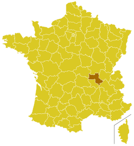 Karte Erzbistum Lyon