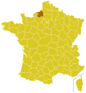 Karte Erzbistum Rouen