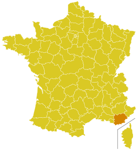 Karte Bistum Fréjus-Toulon