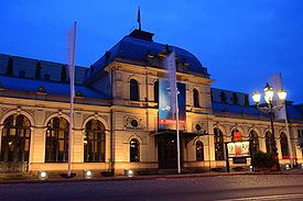 Der Baden-Badener Stadtbahnhof, heute Festspielhaus