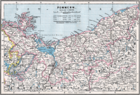 Karte der Provinz Pommern