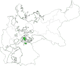 Lage von Sachsen-Coburg-Gotha im Deutschen Reich
