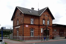 Empfangsgebäude des Dietzenbacher Bahnhofs