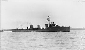 HMS Scourge at Mudros, May 1916