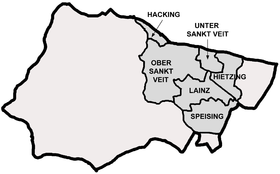 Bezirksteile von Hietzing