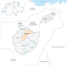 Karte von Appenzell