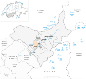 Karte von Bellwald