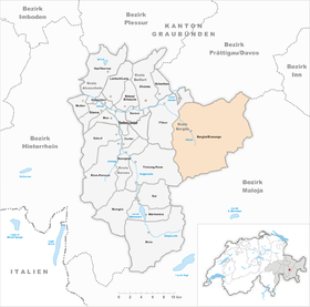 Karte von Bergün/Bravuogn