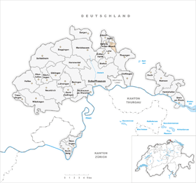 Karte von Bibern