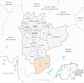 Karte von Bivio