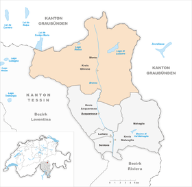 Karte von Blenio
