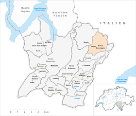 Karte von Cabbio