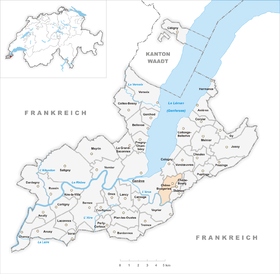 Karte von Chêne-Bougeries