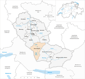 Karte von Ebnat-Kappel