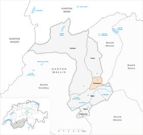 Karte von Grimisuat